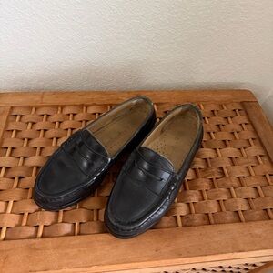 Timberland Black Leather Penny Loafers